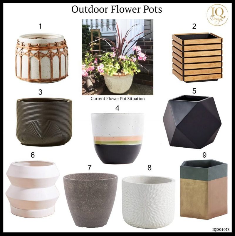 9 Flower Pots To Update Your Outdoor Space That Will Make You Happy